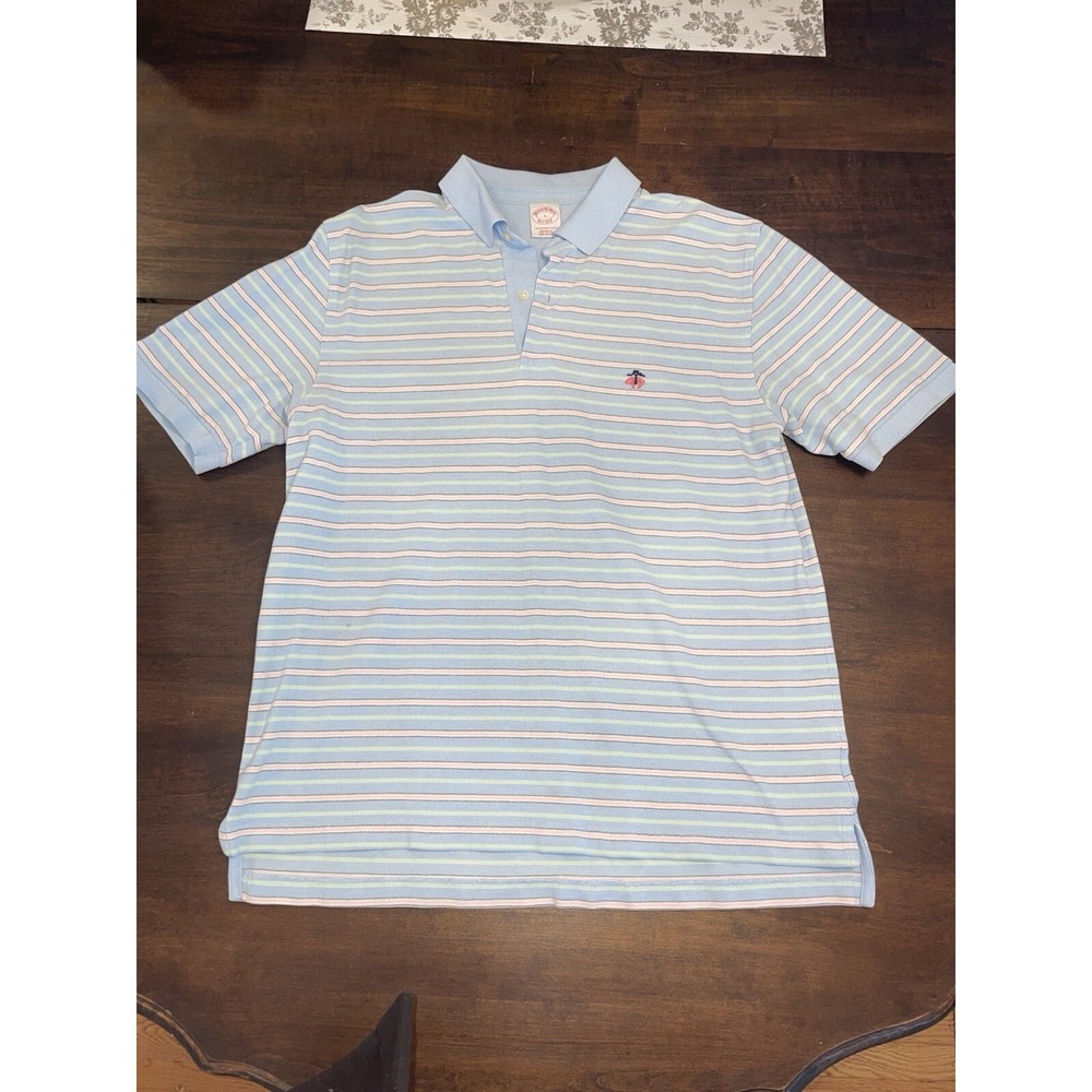 Brooks Brothers Vintage Polo Multicolor Striped Shirt - Large